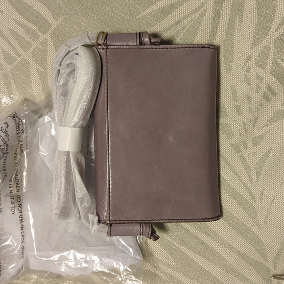 Bemuse Leather Crossbody Bag-Lavender - Picture 2 of 2